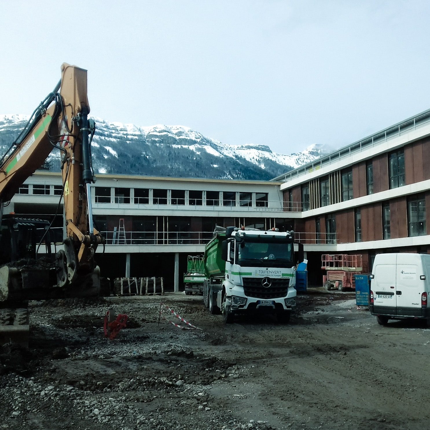 Collège de Monestier - chantier en cours - 2020